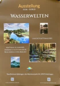 Plakat 2. Ausstellung mit Russ Hodge und Matthias Schneider-Dominco im TanzZentrum Göttingen